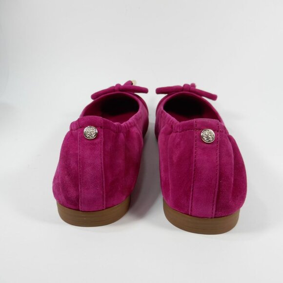 Vince Camuto Maysa Bow Ballet Flats Size 8.5 Fuchsia Pink Suede NEW $110 - Picture 6 of 10